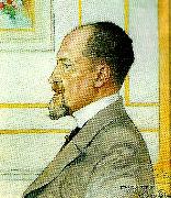 Carl Larsson portratt av ernest thiel oil painting reproduction